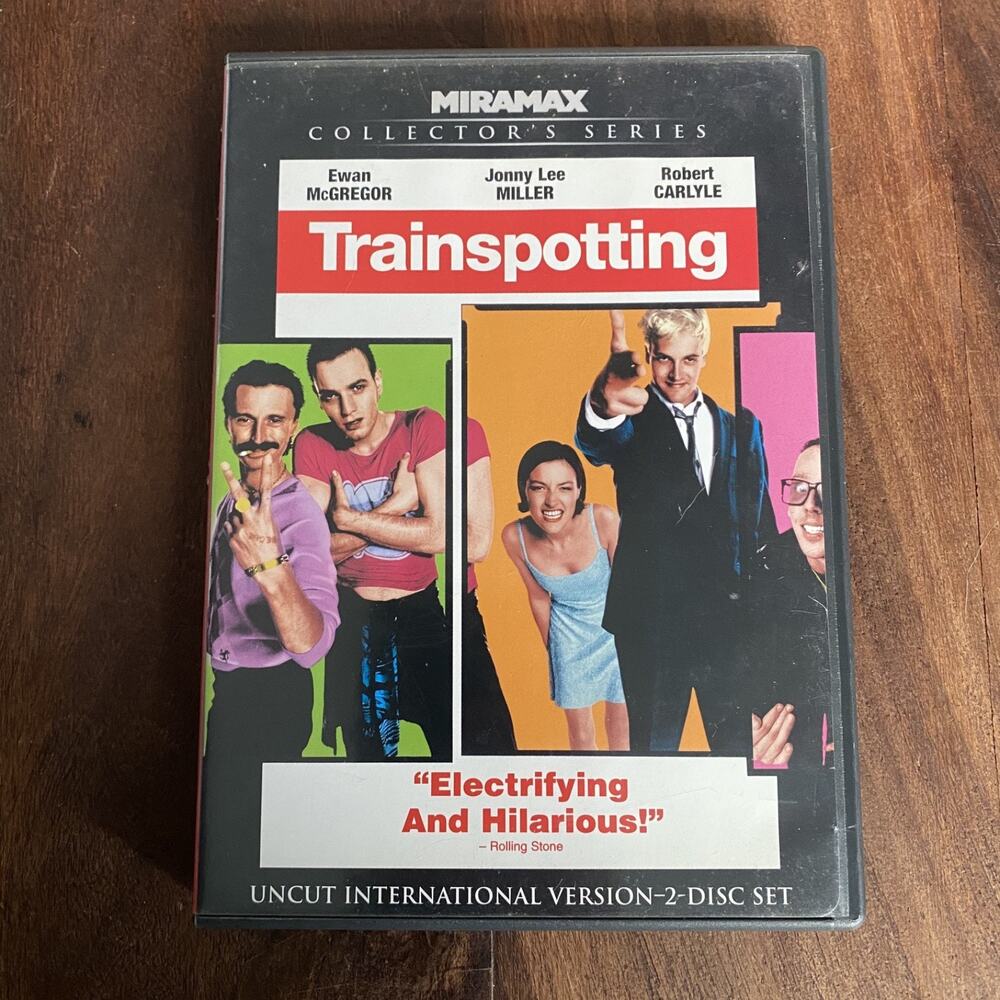 Trainspotting (DVD, 2004, 2-Disc Set) Miramax Collectors Series Uncut